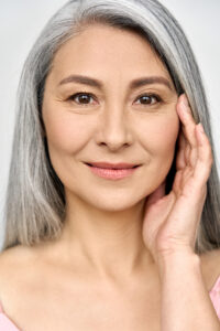 Photo of mature woman with good clear skin IPL